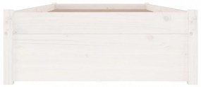 fehér ágykeret fiókokkal 90 x 190 cm (Single)