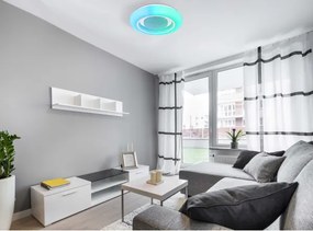 Globo 41369-18 - RGBW Dimmelhető mennyezeti lámpa BURRO LED/18W/230V + távirányító