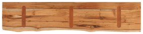 tömör akácfa téglalap alakú fali polc 90 x 20 x 2,5 cm
