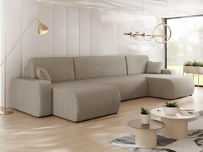 Sarokkanapé U Euston U S (bézs + fekete) (tárolóhellyel). 1104897