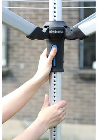 Ezüstszínű kerti ruhaszárító 50 m Lift-o-Matic Advance – Brabantia