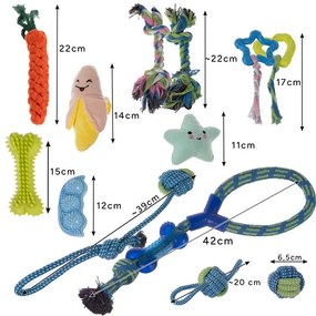 Dog chew toy, tug - set 25384