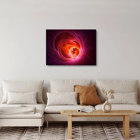 Modern rózsaszín absztrakció képe (üvegen) (70x50 cm)
