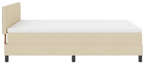 Box Spring ágy matraccal &amp; LED krém 140x200 cm Szövet