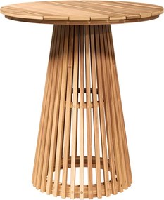 vidaXL Oldal asztal Barna 70 x 70 x 75 cm Tömör Teakfa