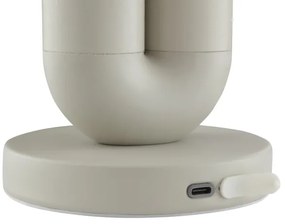 Brilliant - dimmelhető, újratölthető érintésvezérlésű asztali lámpa SAYU LED/2,5W/5V 2700K IP44 szürke