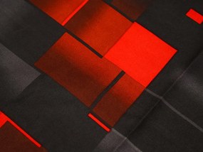 Pamut ágynemű GRAPHIO piros Ágyneműhuzat mérete: 70 x 90 cm | 140 x 200 cm
