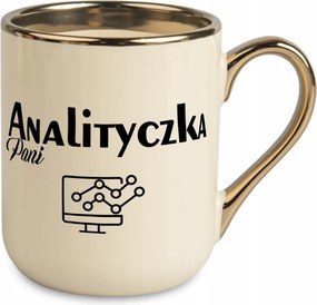 Bögre Aranyozott Kerámia Ajándék Adatelemzőnek Születésnap