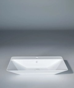 Sanovit TEODORA - PULTRA ültethető - Top Counter - porcelán mosdó - - 65 x 46 cm