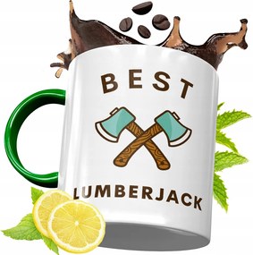 Zöld Bögre Favágónak Születésnapi Ajándék fényképes nyomtatással