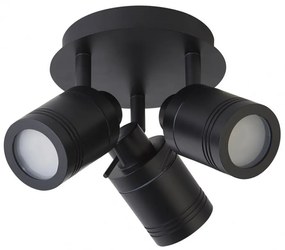 Fürdőszoba Mennyezeti Lámpa Fekete SAMSON SEARCHLIGHT 6603BK