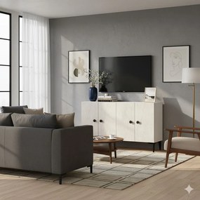 Pella 120 - White, Travertine