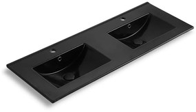 Cabinet washbasin Naturel Modena 121x46 cm black M12046BKM