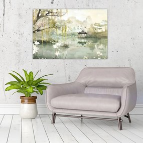 Kép - Kínai tó (90x60 cm)