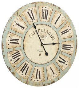 többszínű MDF falióra 60 cm
