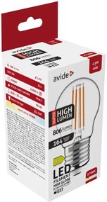 Avide LED Filament Mini Globe 6.5W E27 WW 2700K High Lumen