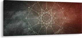 Kép - Kozmikus dodekagram (120x50 cm)