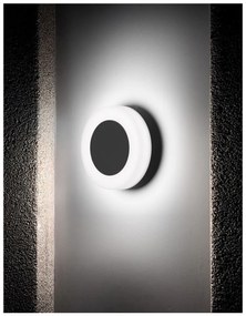Nova Luce TUNE kültéri fali lámpa, fekete, 3000K melegfehér, beépített LED, 9W, 620 lm, 9529713