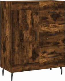 vidaXL füstös tölgy színű szerelt fa tálalószekrény 69,5 x 34 x 90 cm