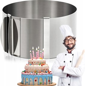 Tortaforma 15cm Állítható 16-30cm Tortaforma Karika