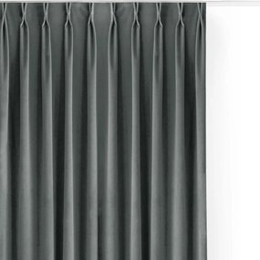 Filumi Velvet matt flexibilis konyhai függöny Grafit 265x270