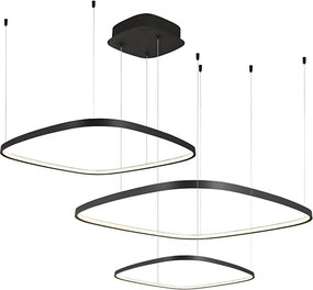 Dimmelhető LED kábeles csillár LORENZO LED/70W/230V 3000/4000/6000K fekete + távirányító