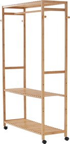 Szekrény szervező, természetes bambusz, MELAR