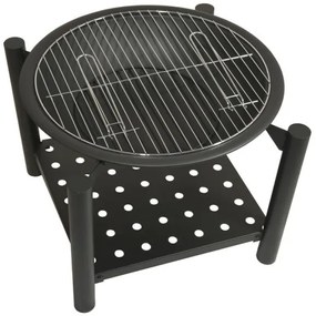 Hordozható 48 cm-es fa tűzrakó rácssal