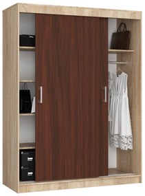 Ruhásszekrény Cosimo  (szonoma tölgy + wenge). Akció -14%. 1069439