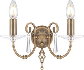 Elstead Lighting AEGEAN AG2-AGED-BRASS Fali lámpa 2x60W/E14