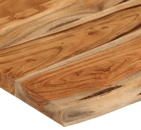 tömör akácfa téglalap alakú fali polc 70 x 40 x 3,8 cm