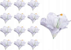 Amarillisz virágfej nád kompozíció mesterséges 12PCS