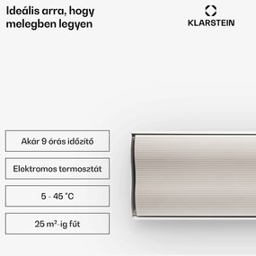 Blumfeldt Cosmic Beam Plus XXL, infravörös hősugárzó, 3000 W, IP44, távirányító, fehér