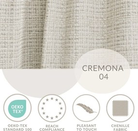 Szürkésbézs zsenília sarokkanapé (bal oldali-L alakú) Kirou – Maison de Rêve