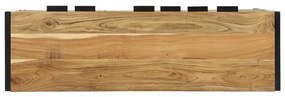 Oldalszekrény 100x30x75 cm Tömör Fa Akác
