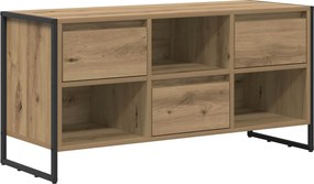 vidaXL TV szekrény fiókkal Művészi tölgy 100 x 36 x 49,5 cm Faanyag