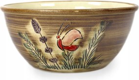 Kerámia tál Ø-19,5 cm pillangó levendula