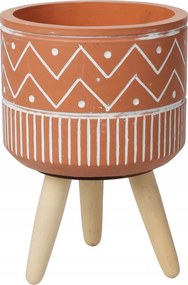 Cement Lábvédő Virágcserép Etno 12 CM