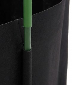 6 db acél és polipropilén paradicsomketrec növényzsákkal 116 cm