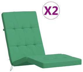 2 db zöld oxford szövet nyugágypárna