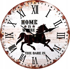 Vintage Falra Akasztható Falióra Nappali Konyha Nagyon Csendes MOZGÁS34cm