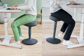 Ülőszék, billenő, ergonomikus, LEITZ Ergo Active, sötétszürke (E65440089)