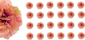 24x Virág Mesterséges Szegfű Termék nád kompozíció Mesterséges szegfű