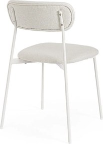 Fehér kárpitozott étkezőszék Inka – Yes Everyday
