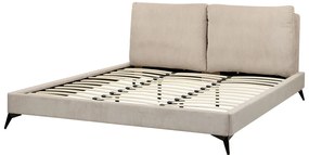 Franciaágy 180 cm Mellody (szürkésbézs)  (ágyráccsal). 1081355