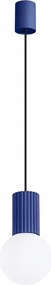 Sollux Lighting Függő lámpa Halo Ultramarin 1xG9 8W Üveggömb