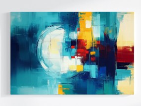 Vászonkép Canvas Absztrakt Geometria Kompozíció Kör Színes 120x80