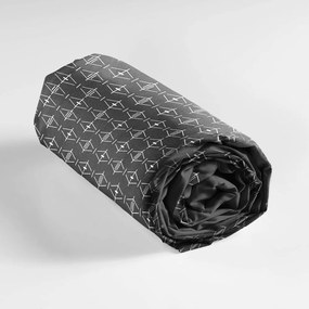 Sötétszürke gumis pamut lepedő 90x190 cm Aristide – douceur d'intérieur