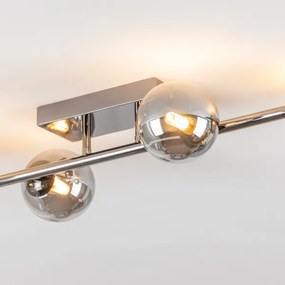 Brilagi - LED Felületre szerelhető csillár MILLA 4xG9/3W/230V fényezett króm/füstös