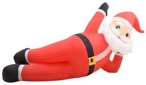 piros felfújható karácsonyi Mikulás LED-ekkel IP44 360 cm XXL